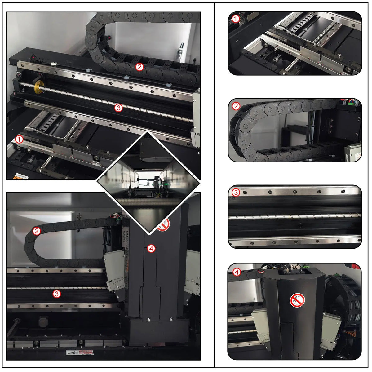 Close-Up Detail of 3D SPI Solder Paste Inspection System with White Light PMP Technology