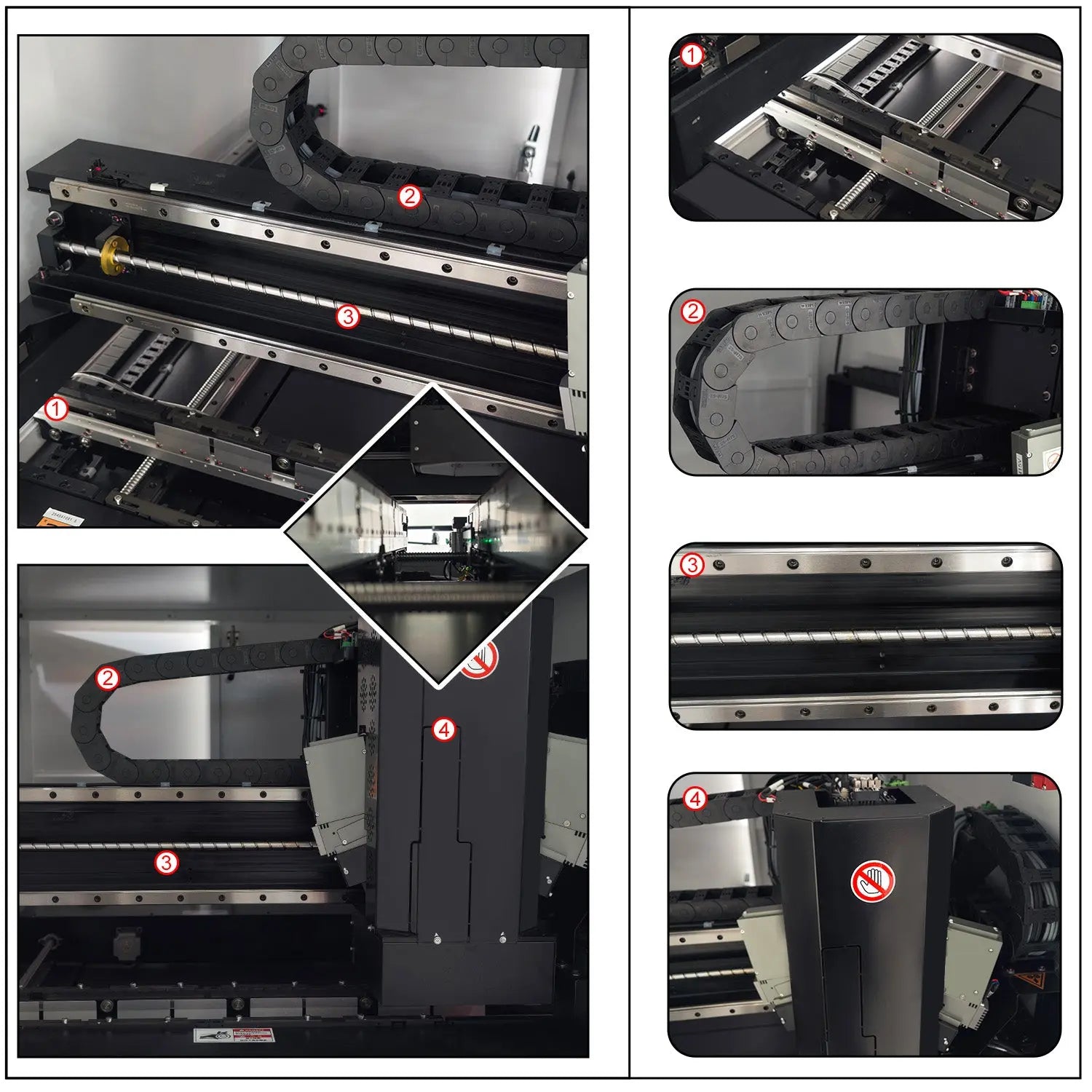 Close-Up Detail of 3D SPI Solder Paste Inspection System with White Light PMP Technology