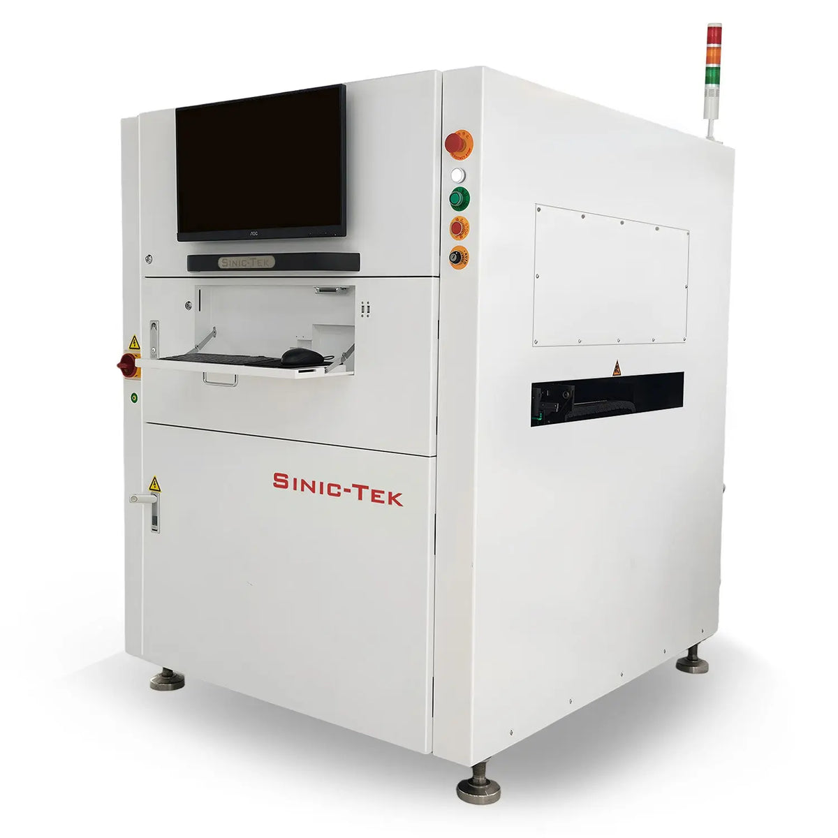 Side View of 3D SPI System for Automated Solder Paste Inspection in SMT Manufacturing