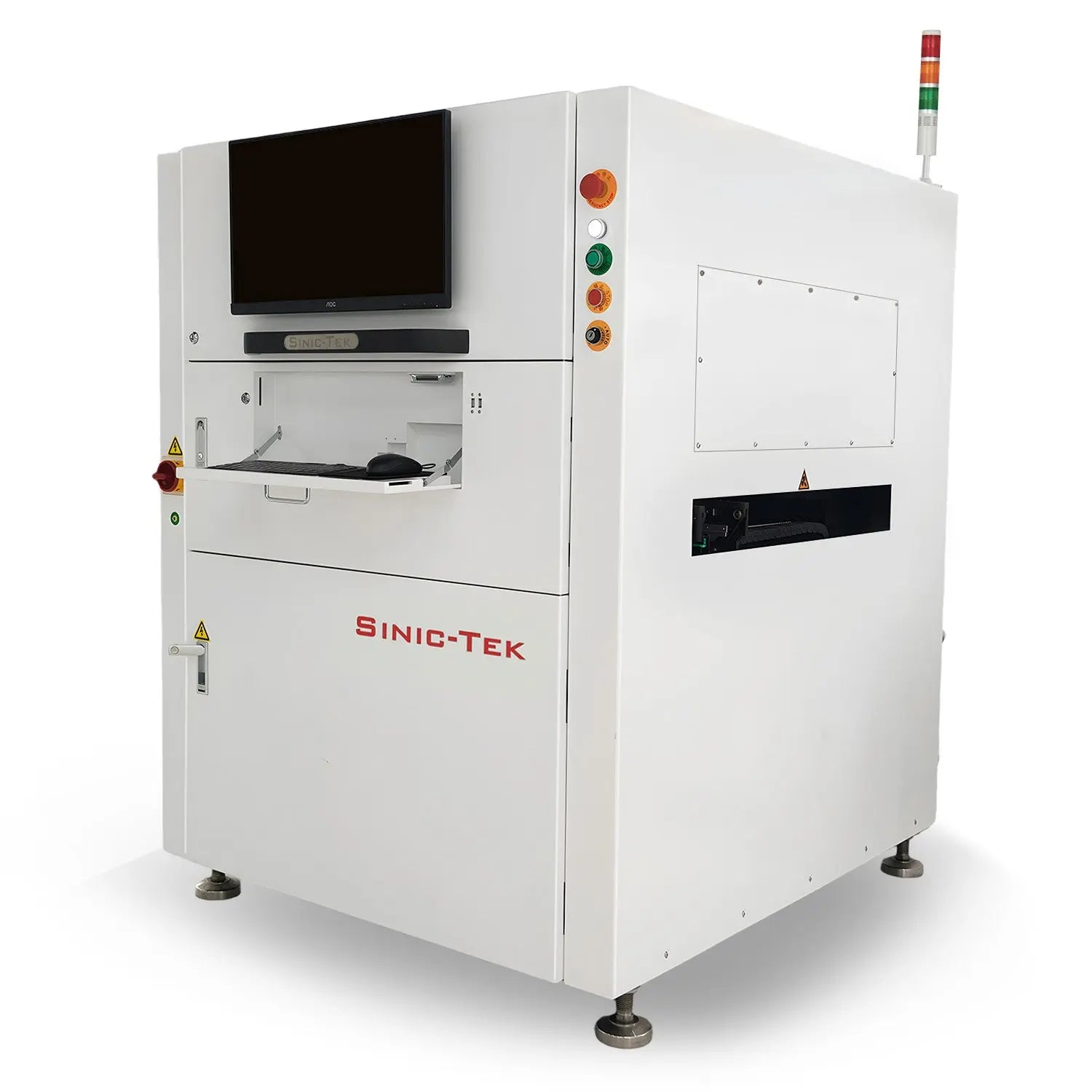 Side View of 3D SPI System for Automated Solder Paste Inspection in SMT Manufacturing