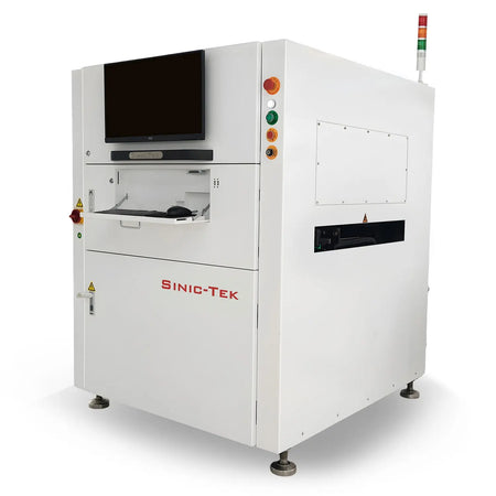Side View of 3D SPI System for Automated Solder Paste Inspection in SMT Manufacturing