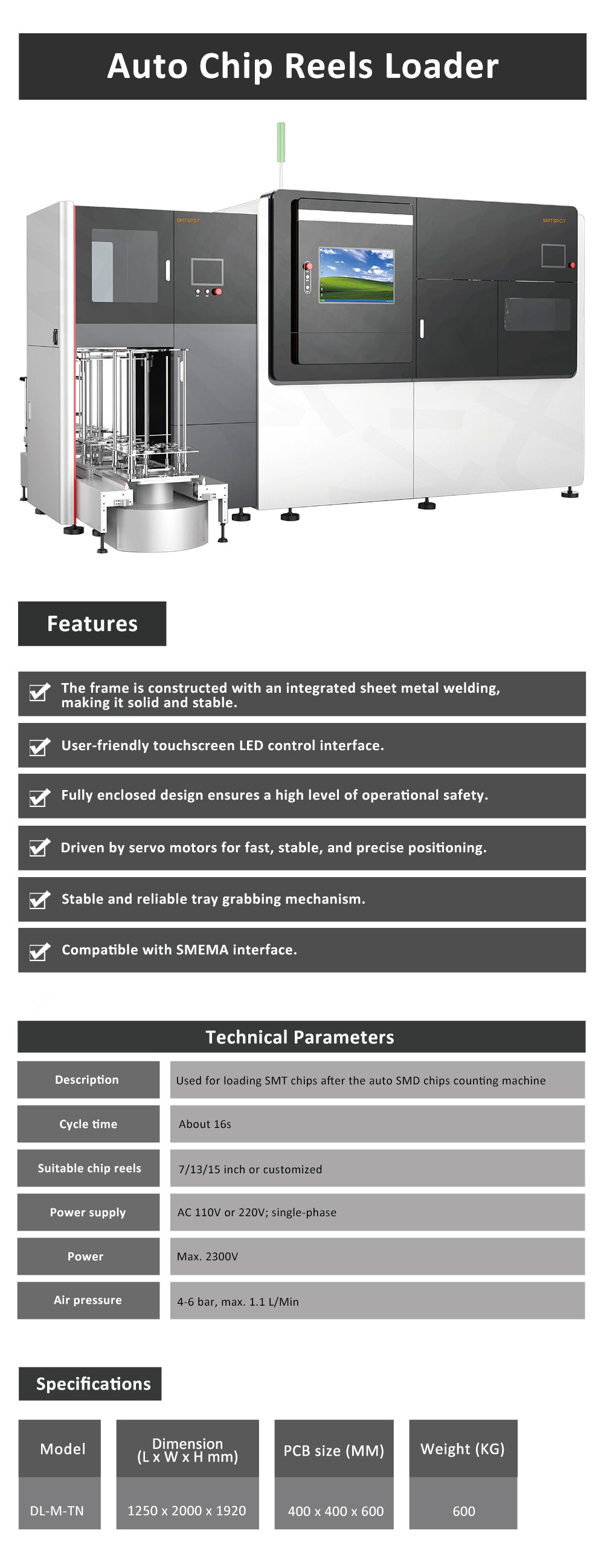 Auto Chips Reel Loader for SMT & SMD Component Reel Loading – SMTSPOT