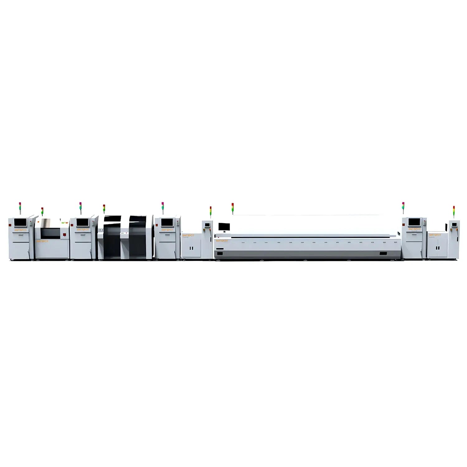 High Precision Mobile SMT Line for Reliable PCB Assembly SMTSPOT