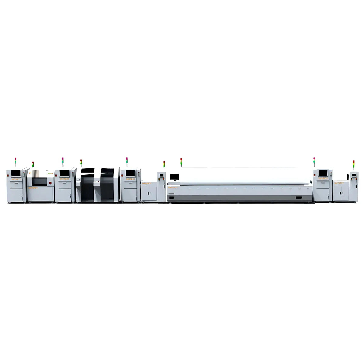 High Speed Semi-auto SMT PCB Assembly Production Line SMTSPOT