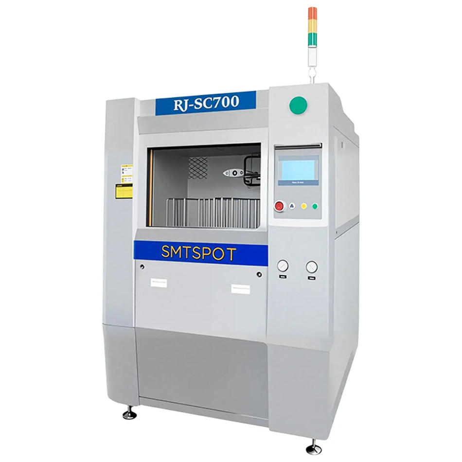 Rotating Spray Cleaning Machine, Automated SMT & Industrial Component Cleaner, High-Pressure 720° Spray SMTSPOT