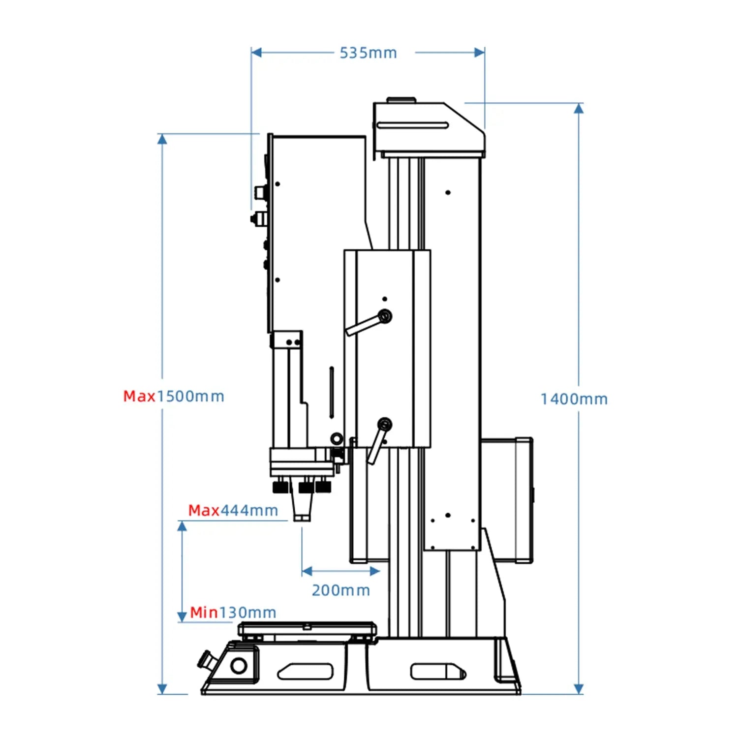 Ultrasonic Welding Machine Plastic Welder, 15kHz, Pneumatic Cylinder Drive, AG Serie SMTSPOT